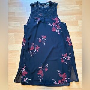 Gentle Fawn Black and Red Floral Dress
